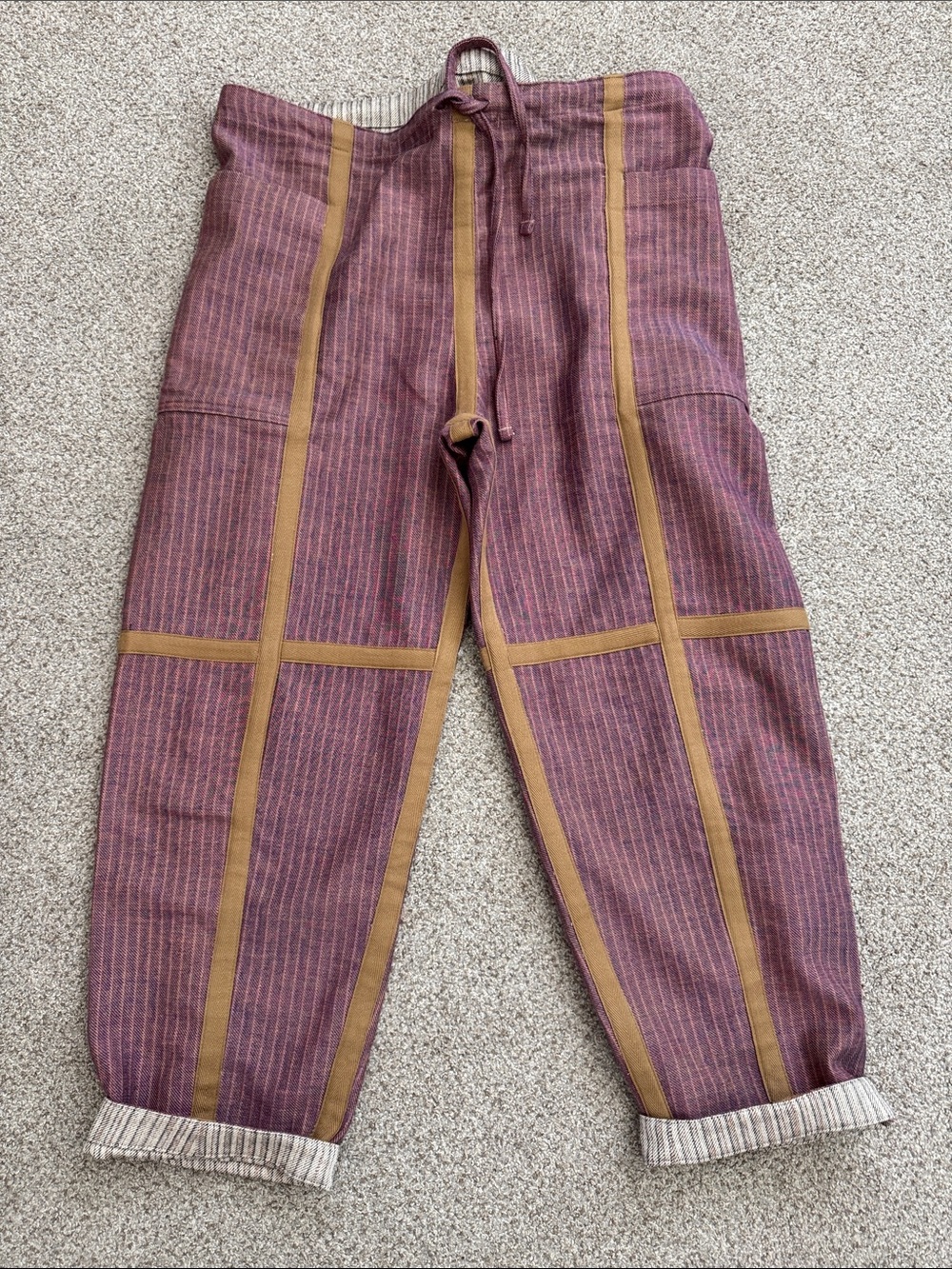 ts(s) Reversable Uneven Jacquard Cotton Twill  Easy Pants
